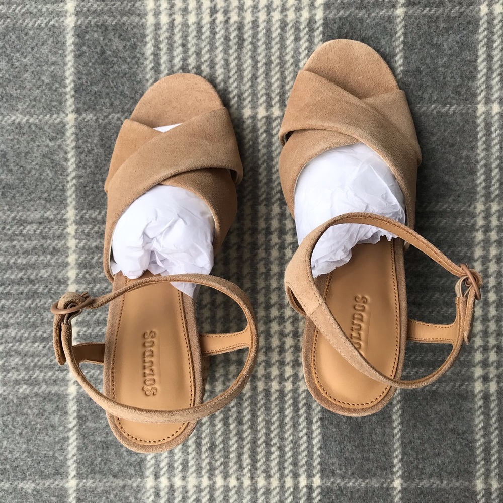Soludos Olivia Tan Desert Camel Heel ~ NWB ~ 8.5 - Picture 3 of 8